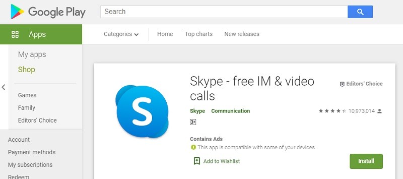 skype for android 5