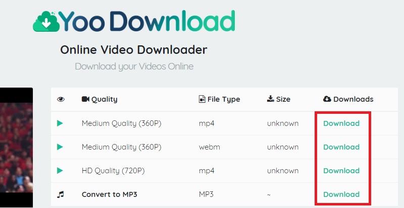 download html5 video and save