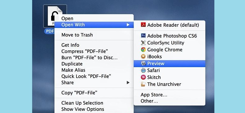how do you open a pdf on a mac