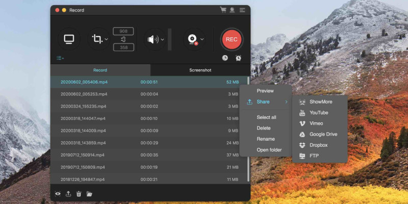mac screen recorder with audio free