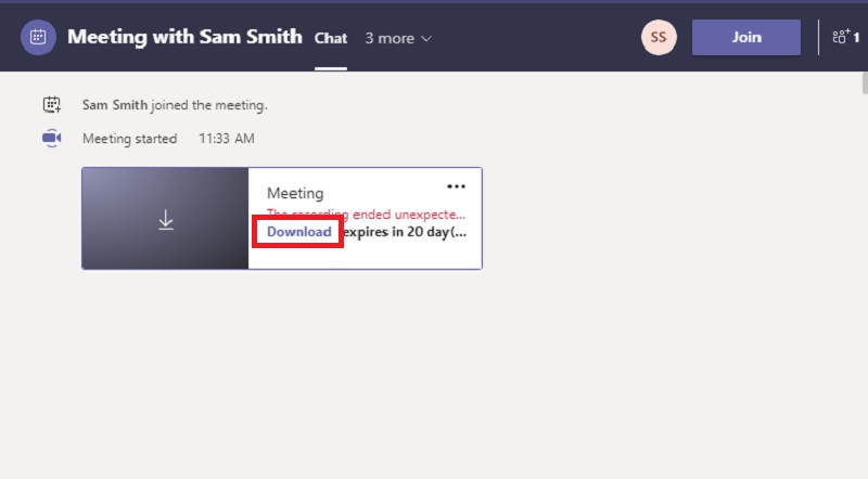 can you download microsoft teams chat history