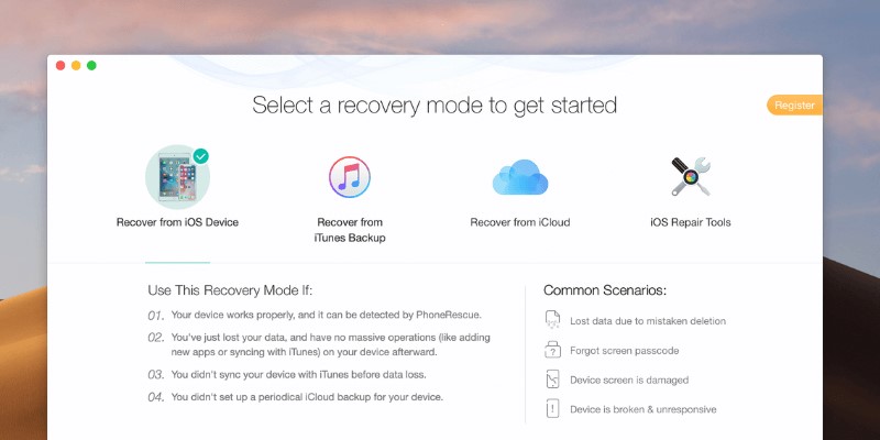 free ios data recovery software