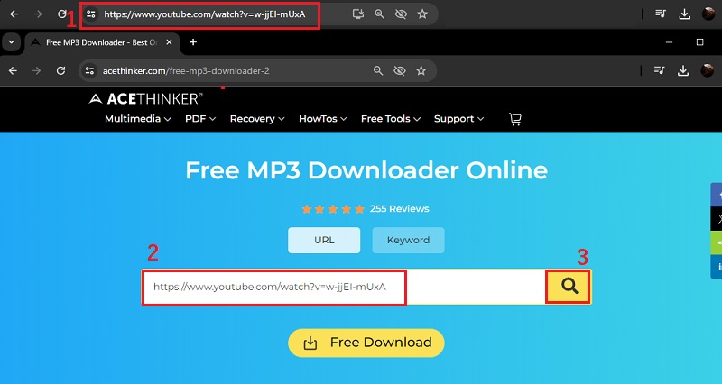 free mp3 downloader paste link